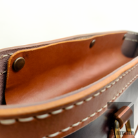DIY leather bag pattern  - Vintage Tote Bag #1 - Leather pattern - PDF Download