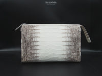 Bespoke Himalaya Crocodile Pouch Bag – Leather Bag Pattern