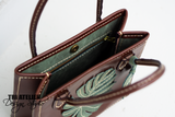 DIY leather bag - Monstera handbag - Leather pattern - PDF Download