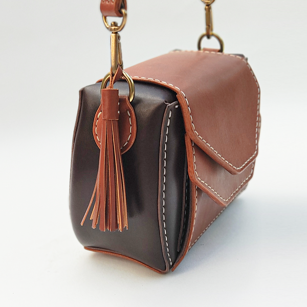leather bag charm