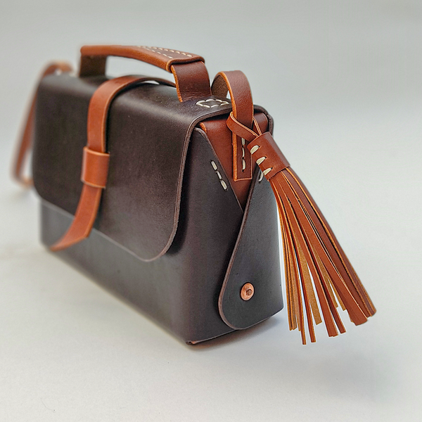 DIY leather bag charm pattern - Leather tassel bag charm - Leather pat –  Tri Atelier Design Studio