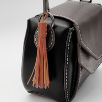 DIY leather bag charm pattern  - Leather tassel bag charm - Leather pattern - PDF Download