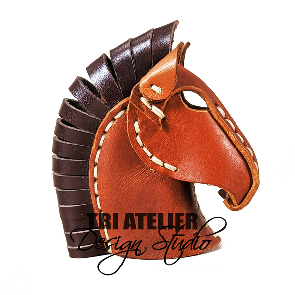 Horse head keychain Pattern - PDF Pattern Leather Template DIY - Pdf Download