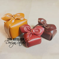DIY leather gift box - Furoshiki style leather box - Leather pattern - PDF Download